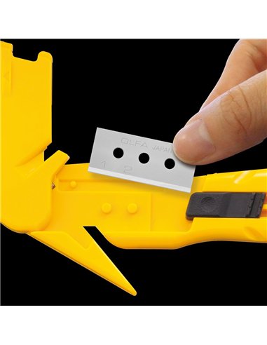 Olfa-SK-10-Cúter de seguridad con cuchilla oculta rectangular de 17,8 mm