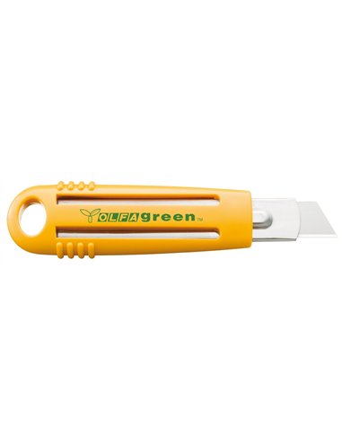 Olfa-SK-4/green-Cúter plástico reciclado con cuchilla trapezoidal de 17,5 mm