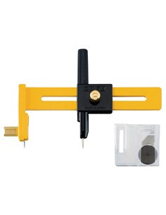 Olfa-CMP-1-Cúter tipo compás, incluye 5 cuchillas en el mango