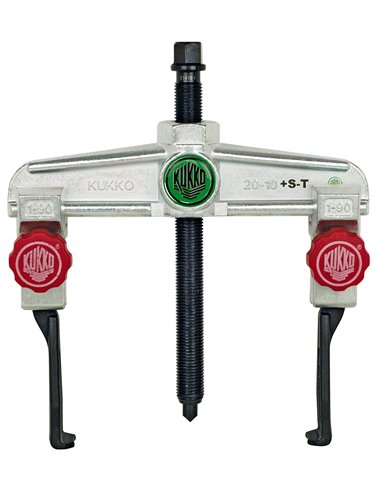 Kukko-20-20+S-Extractor de rodamientos universal de 2 patas para espacios angostos con regulación rápida (200x150 mm)