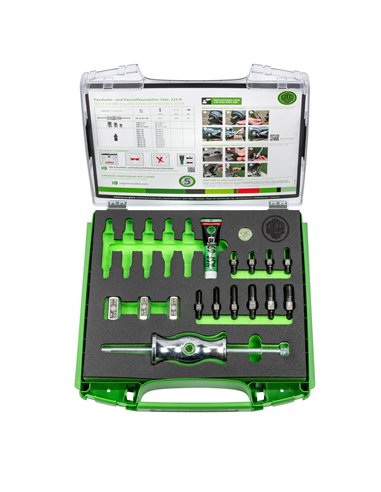 Kukko-223-K-Juego de extractores de piezas con rosca hembra (M3-M16)