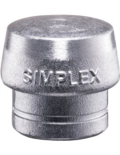 Halder-3209.060-Boca de recambio metal blando plata Simplex Ø 60 mm