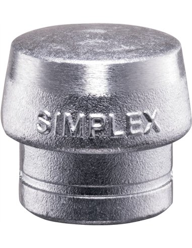 Halder-3209.080-Boca de recambio metal blando plata Simplex Ø 80 mm