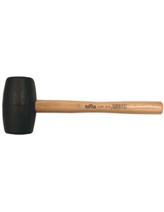 ATM-A401-Maza de goma mango madera (Ø 55 mm Cabeza 120 mm Largo 300 mm)
