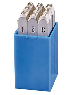 Gravurem-100.SR1-Juego numeración 9 piezas (0-9) SR - Standard (1 mm)