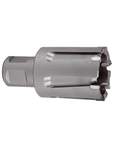 Ruko-1081522-Broca hueca con dientes metal duro vástago Weldon para vías de tren (Ø 22 mm)