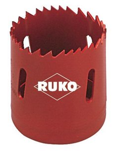 Ruko-106028-Corona perforadora HSS-bimetal con dentado variable (Ø 28 mm)