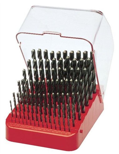 Ruko-214223-Juego de 91 brocas HSS rectificadas en estuche plástico