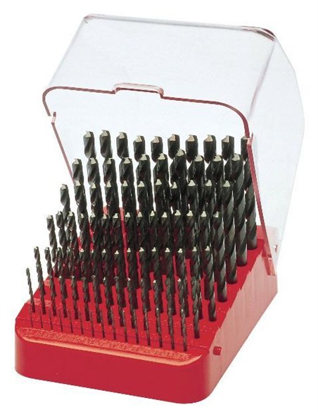 Ruko-214223-Juego de 91 brocas HSS rectificadas en estuche plástico