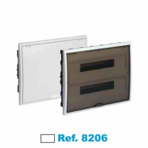 Painel elétrico embutido 40 elementos brancos Solera Arelos 8206