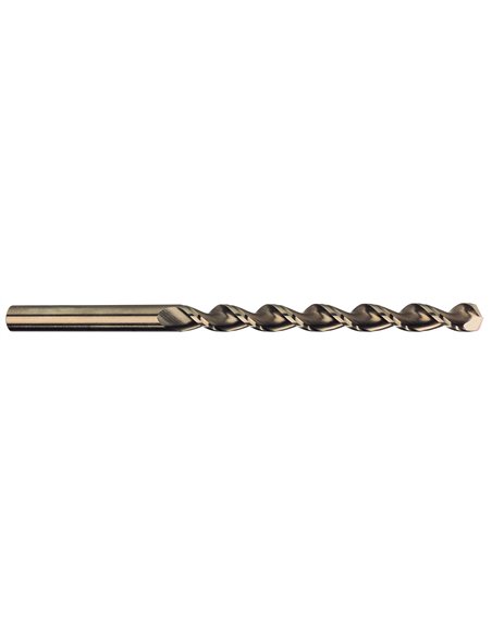 Ruko-253105-Pack de 5 brocas helicoidales largas DIN 340 TL 3000 HSS-Co 5 Cobalto rectificada con autocentrado (Ø 10,5 mm)