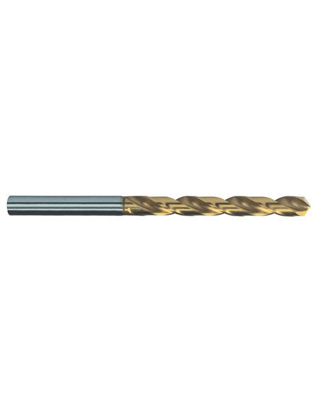 Ruko-250020T-Pack de 10 brocas helicoidales DIN 338 tipo N HSS-TiN rectificada con autocentrado (Ø 2 mm)