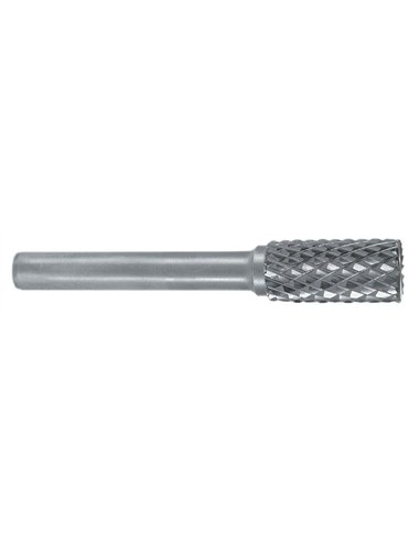 Ruko-116016-Fresas metal duro forma A-ZYA Cilíndrica con dentado frontal (Ø 8 mm)