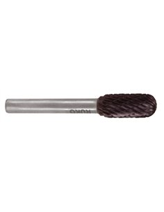 Ruko-116021TC-Fresas metal duro TiCN forma C-WRC Semiesférica (Ø 8 mm)