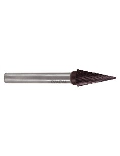 Ruko-116037TC-Fresas metal duro TiCN forma M-SKM Cono en punta (Ø 10 mm)