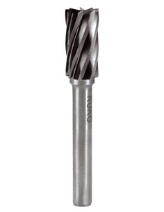 Ruko-116018A-Fresas metal duro Alu forma A-ZYA Cilíndrica sin dentado frontal (Ø 12 mm)