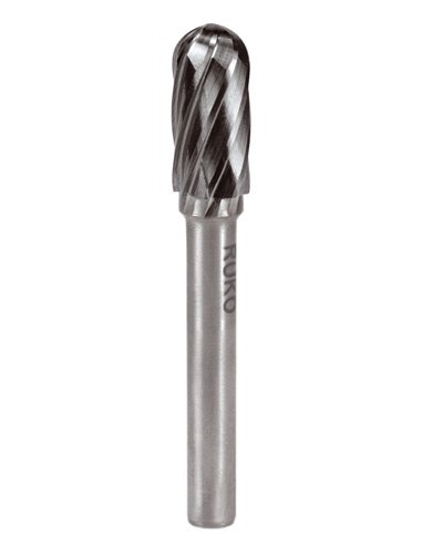 Ruko-116023A-Fresas metal duro Alu forma C-WRC Semiesférica (Ø 12 mm)
