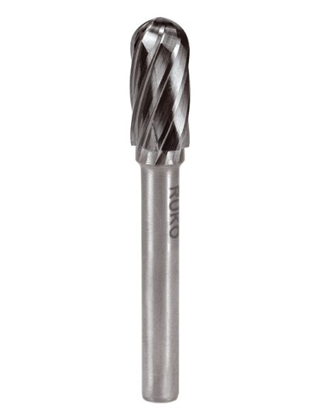 Ruko-116023A-Fresas metal duro Alu forma C-WRC Semiesférica (Ø 12 mm)