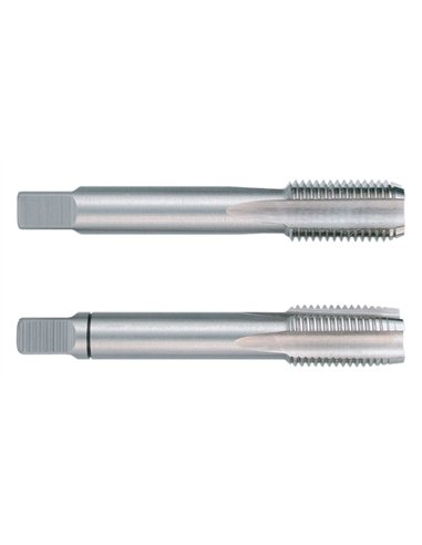 Ruko-235271-Juego de 2 machos para roscar a mano MF DIN 2181 HSS rectificados con rosca MF27 x 2 mm