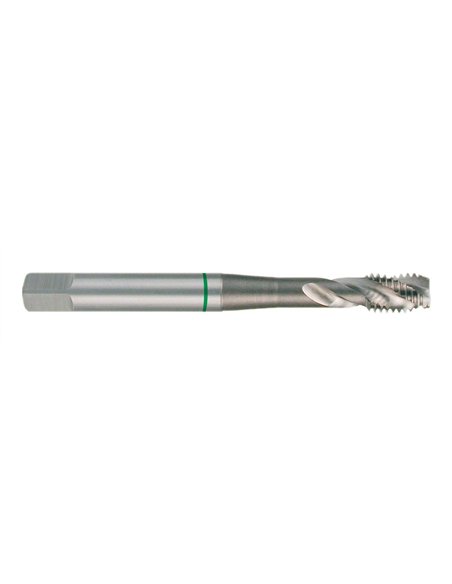 Ruko-234025E-Macho de roscar para máquinas M DIN 371 HSS-Co 5 rectificado tipo C. Rosca M 2,5