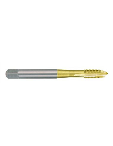 Ruko-232040T-Macho de roscar para máquinas M DIN 371 HSS-TiN rectificado tipo B. Rosca M 4