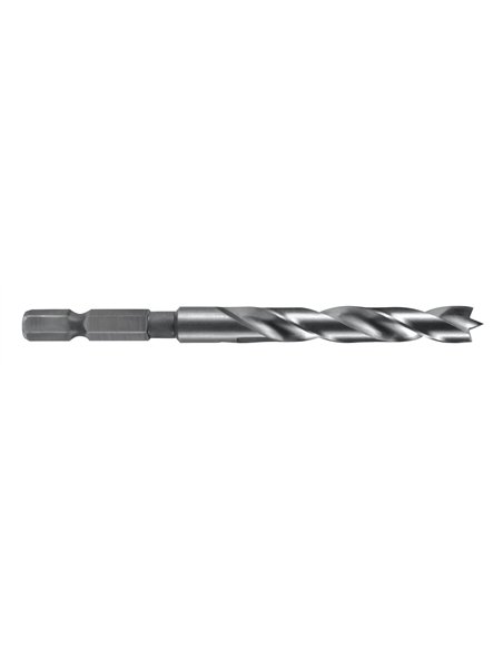 Ruko-208060H-Broca helicoidal para madera / acero CV con mango hexagonal 1/4" 6,0 x 95 mm