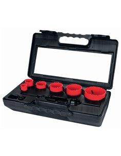 Terrax-A106340-Juego de 8 coronas perforadoras para Mantenimiento y Electricidad
