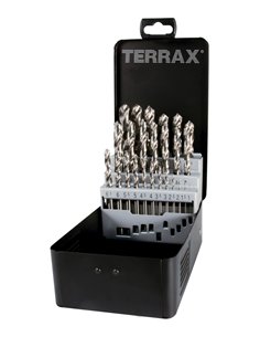 Terrax-A214214-Juegos de 19 brocas DIN 338 tipo N HSS rectificadas 2