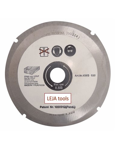 Leja Tools-KWS180PRO-Disco tronzador fresador para amoladoras angulares (Ø 180 mm)