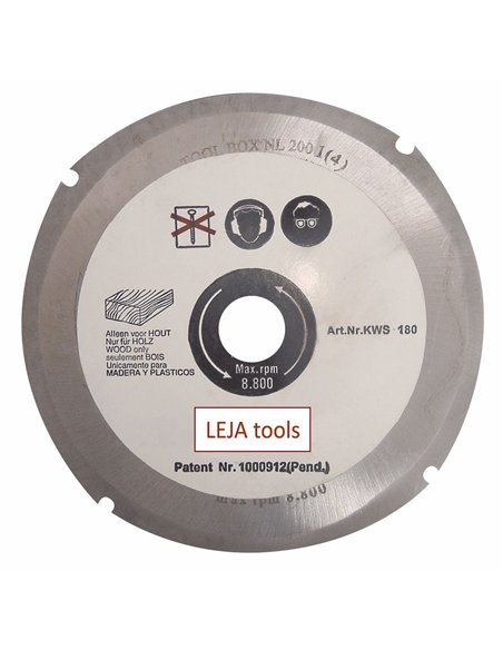 Leja Tools-KWS180PRO-Disco tronzador fresador para amoladoras angulares (Ø 180 mm)