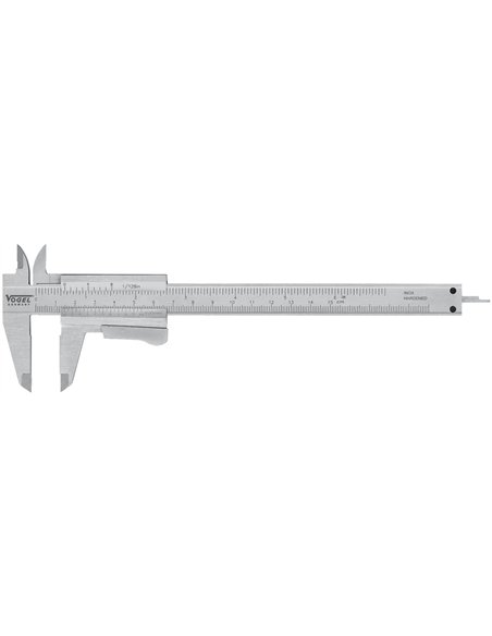 Vogel-201034-Calibre pie de rey monobloc DIN 862 (Bloqueo Tornillo Largo 200 mm)
