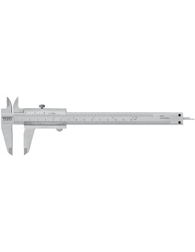 Vogel-201034-Calibre pie de rey monobloc DIN 862 (Bloqueo Tornillo Largo 200 mm)