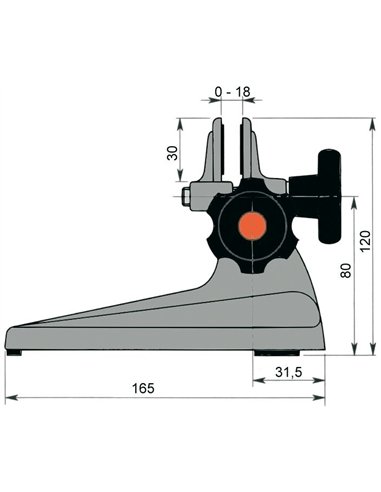 Vogel-239004-Soporte para micrómetro hasta 300 mm