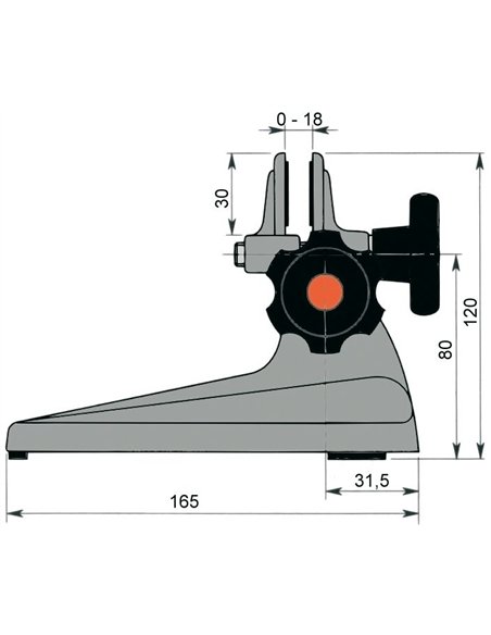 Vogel-239004-Soporte para micrómetro hasta 300 mm