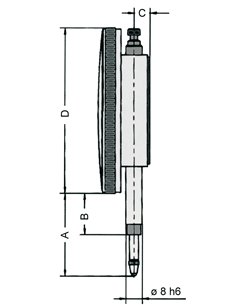 Vogel-241131-Comparador DIN 878, Capacidad 0-10,0 mm 2
