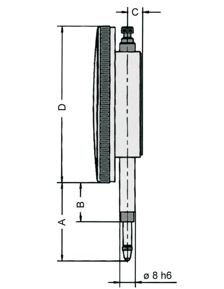 Vogel-241131-Comparador DIN 878, Capacidad 0-10,0 mm