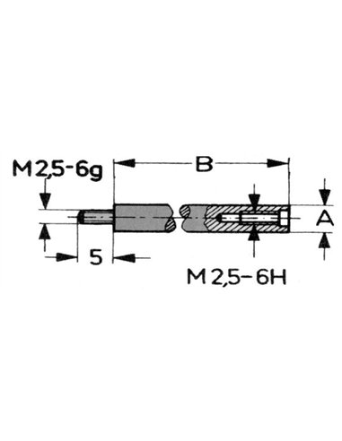 Vogel-24095030-Alargos para comparadores analógicos y digitales Largo 30 mm