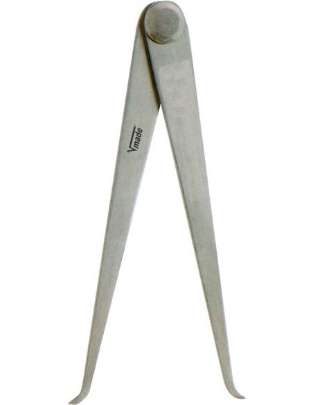 Vogel-302435-Compás de interiores de patas planas DIN 6482, Medida 250 mm