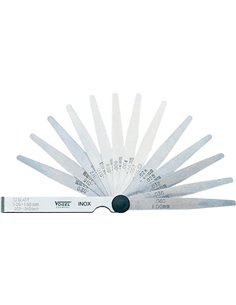 Vogel-413107-Juego galgas espesores INOX, 20 láminas