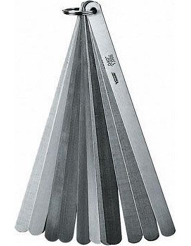 Vogel-436205-Juego galgas espesores para válvulas Templado, 13 láminas