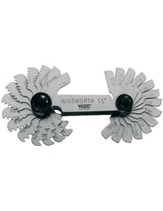 Vogel-471012-Patrones de acero para roscas tipo Whitworth 55º (28 láminas)