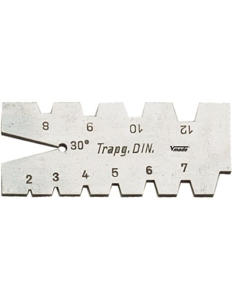 Vogel-472004-Patrón roscas trapezoidal. Rosca trapezoidal 30º.