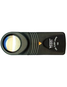 Vogel-600166-Lupa de mano con LED, Diámetro de lente 20 mm, Aumento 10x