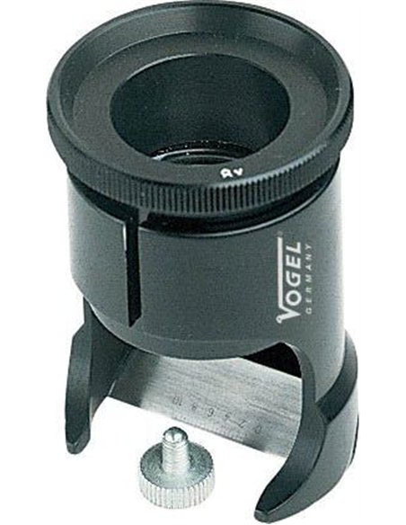 Vogel-600178-Lupa técnica de pie con escala de medición, Diámetro de lente 20 mm, Aumento 10x