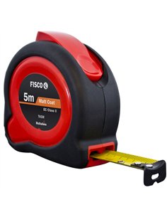 Fisco-TK3ME/D-Flexómetro clase II a prueba de impactos TUF-LOK (3x13) en mm y pulgadas