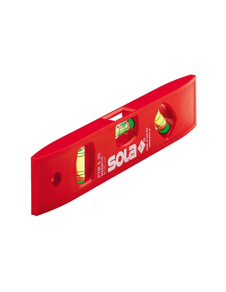 Sola-PTM520DISPLAY-Nivel de burbuja torpedo de plástico de bolsillo magnético con display (200 mm)