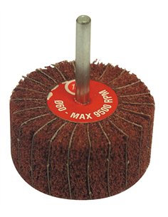 Calflex-RVM8050/6.80-Ruedas mixtas con vástago RVM (Ø Ext. 80 mm Espesor 50 mm Vástago 6 mm Grano 80)