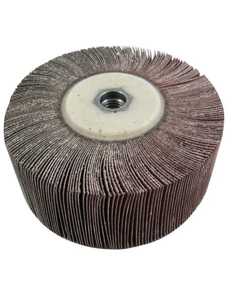 Calflex-RN12020M14.320-Ruedas mil hojas para amoladoras angulares RN M14 (Ø Ext. 120 mm Espesor 20 mm Núcleo M14 mm Grano 320)