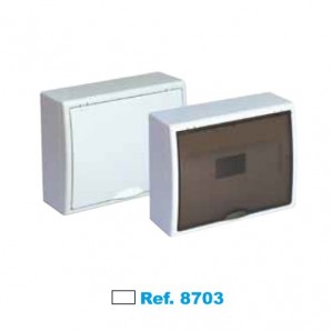 Cuadro eléctrico de superficie 12 elementos blanco Solera Arelos 8703