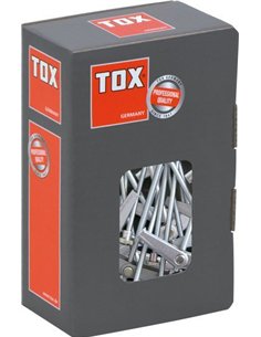 Tox-024700091-Blíster de 2 tacos autoexpansibles TICKIM SPAGAT (ø 25 mm, Rosca M5, -L- 100 mm) 2